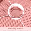 Foldable Silicone Makeup Brush Cleaner Bowl - Etercycle Portable Cleaning Tool for Brushes, Powder Puffs, and Sponges (Pink) view 3