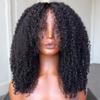 Azedssw Curly Wig Human Hair 13X6 Lace Front Wig Lace Frontal Wig Pre Plucked For Black Women 13x6x55 Brown Lace 10 Inch 200 Density view 1
