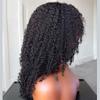 Azedssw Curly Wig Human Hair 13X6 Lace Front Wig Lace Frontal Wig Pre Plucked For Black Women 13x6x55 Brown Lace 10 Inch 200 Density view 4