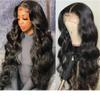 Azedssw 13X4 Transparent Lace Frontal Wig Brazilian Body Wave Lace Front Wig Human Hair Lace Frontal Closure Wigs For Women 13X4 Frontal Wig 24 Inch 180Density view 1