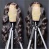 Azedssw 13X4 Transparent Lace Frontal Wig Brazilian Body Wave Lace Front Wig Human Hair Lace Frontal Closure Wigs For Women 13X4 Frontal Wig 24 Inch 180Density view 2