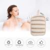 6pcs Exfoliating Sponge Pads, Deep Cleaning Bath Gloves for Dead Skin Removal, Durable Linen Bath Pad for Men Women Skin Care, Double Sided Shower Scrubber Pad for Home Travel Hotel view 3