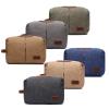 Personalized Canvas Toiletry Bag for Men Large Capacity, Engraved Name/Initial, Custom Groomsmen Shaving Dopp Kit Organizer Durable, Gift for Father's Day, Christmas, Thanksgiving, Husband, Boy Friend view 1