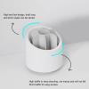 360 Rotatable Large Capacity Dustproof Makeup Brush Holder Storage Box view 4