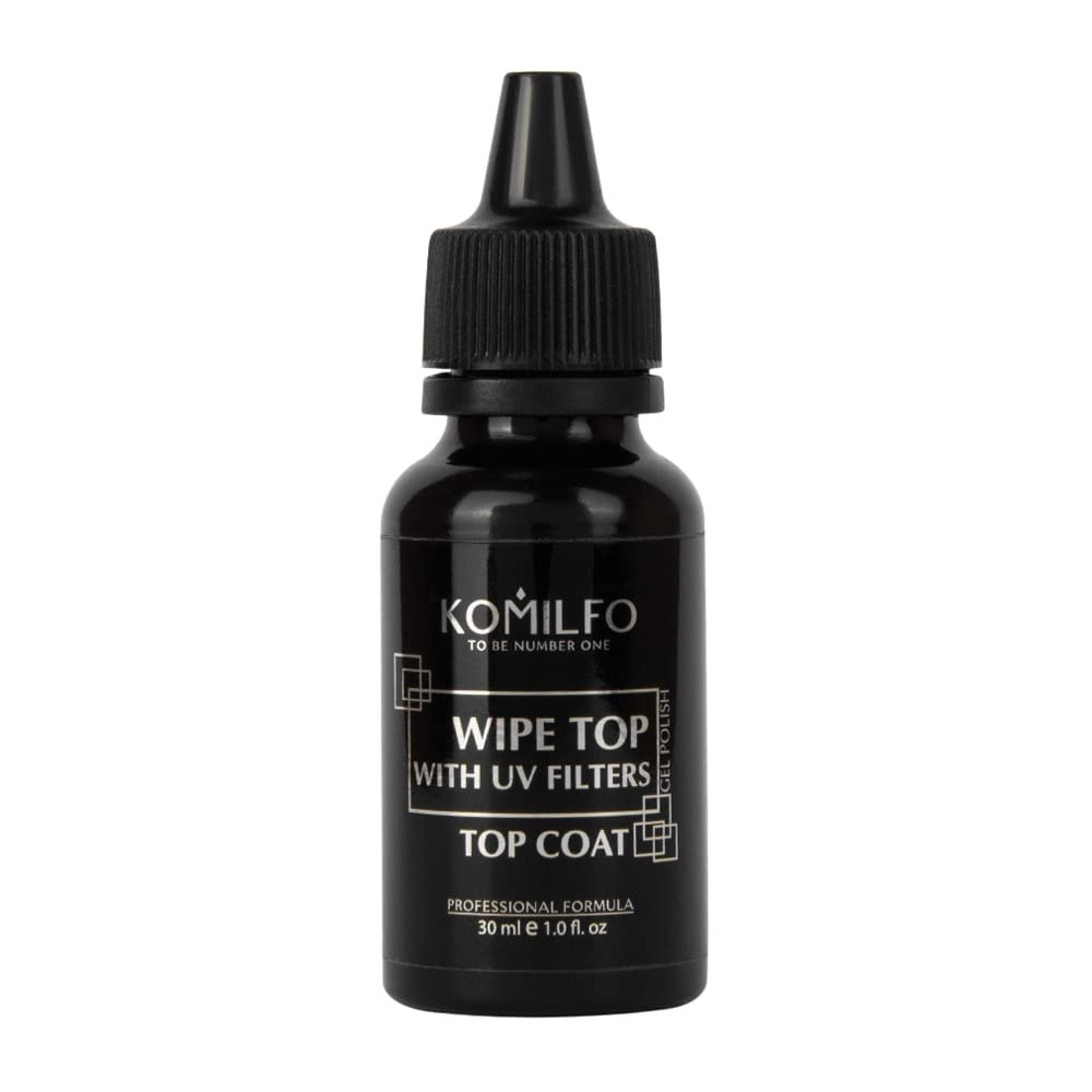 KOMILFO Rubber Base Gel Coat - Milky White (8ml, 15ml, 30ml) - No Sticky Layer, LED/UV Soak Off - Includes Top Coat (30ml)
