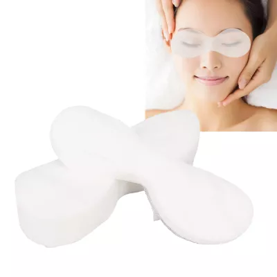 100pcs DIY Disposable Eye Pad, Promote Water Absorption,Eliminate Dark Circles, Thin Nonwoven Fabric Eye Sheet for Eye Skin Care, DIY Disposable Eye Patch for Beauty Salon SPA Home