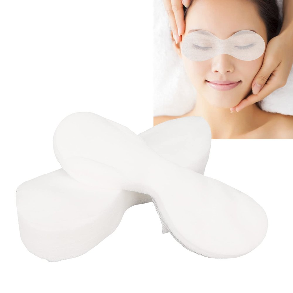 100pcs DIY Disposable Eye Pad, Promote Water Absorption,Eliminate Dark Circles, Thin Nonwoven Fabric Eye Sheet for Eye Skin Care, DIY Disposable Eye Patch for Beauty Salon SPA Home