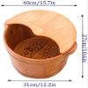 Scpantkend Household with Lid Fir ge Barrel, Thickened Thermal Foot Bath, Beauty Salon Foot Bath with 17 ge Beads Pedicure Tub view 3