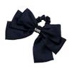 Ettika Hair Tie for Women | Hair Accessory | Oversized Bow Scrunchie with Crystal in Black | XL Polyester Hair Tie with Gold Tone view 1