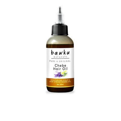 bawku naturals Hair Oil with Authentic Chebe Powder from Chad - Castor, Olive, Lavender & Chamomile for Dry, Damaged Hair & Itchy Scalp (2 ounces)