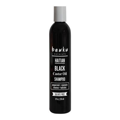 bawku naturals Haitian Black Castor Oil Scalp Care Shampoo & Conditioner 8 ounce (Haitian Black Castor Oil Shampoo - 8 ounce)