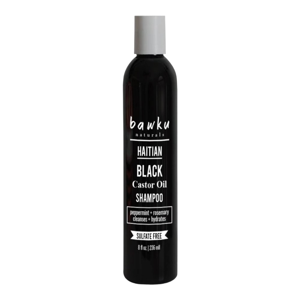 bawku naturals Haitian Black Castor Oil Scalp Care Shampoo & Conditioner 8 ounce (Haitian Black Castor Oil Shampoo - 8 ounce)