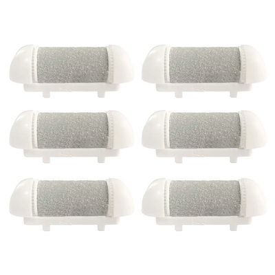 6 Pack Same Rough Replacement Coarse Roller Head for Electric Callus Remover, Foot File Pedicure Tools Refill Rollers for Feet Callus Shaver Pedicure Kit (6pcs Tough Coarse)