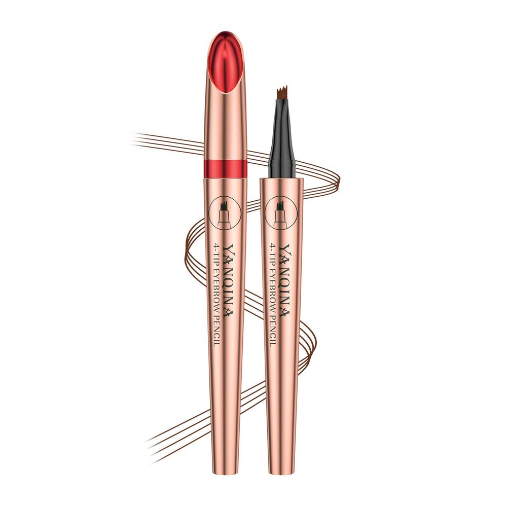 Anifer Liquid Microblading Light Brown Eyebrow Pencil. - Waterproof, Long-Lasting, Natural, 4-Point Fork-Tip Eyebrow PenLight Brown 1#