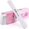 10PCS Jumbo Size PANA Professional Double Sided Nail Files - Zebra, 100/180 Grit - Emery Board Nail Buffering File Manicure Pedicure Nail Polisher Washable view 1