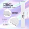10PCS Jumbo Size PANA Professional Double Sided Nail Files - Zebra, 100/180 Grit - Emery Board Nail Buffering File Manicure Pedicure Nail Polisher Washable view 3