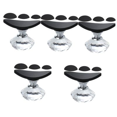 minkissy 5sets Silicone Eye Shadow Stamper Tool Diamond Handle Makeup Tte for Lazy Eye Shadow Application