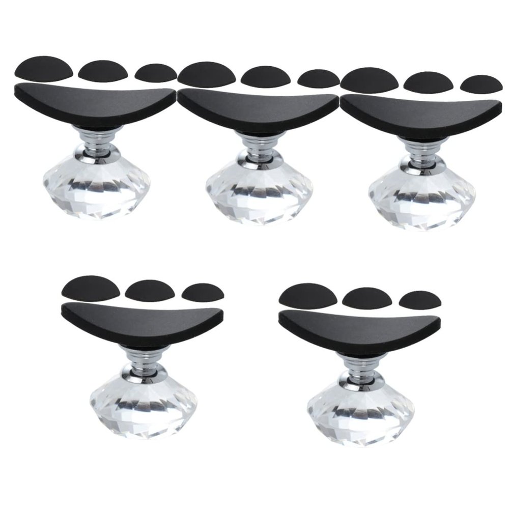minkissy 5sets Silicone Eye Shadow Stamper Tool Diamond Handle Makeup Tte for Lazy Eye Shadow Application