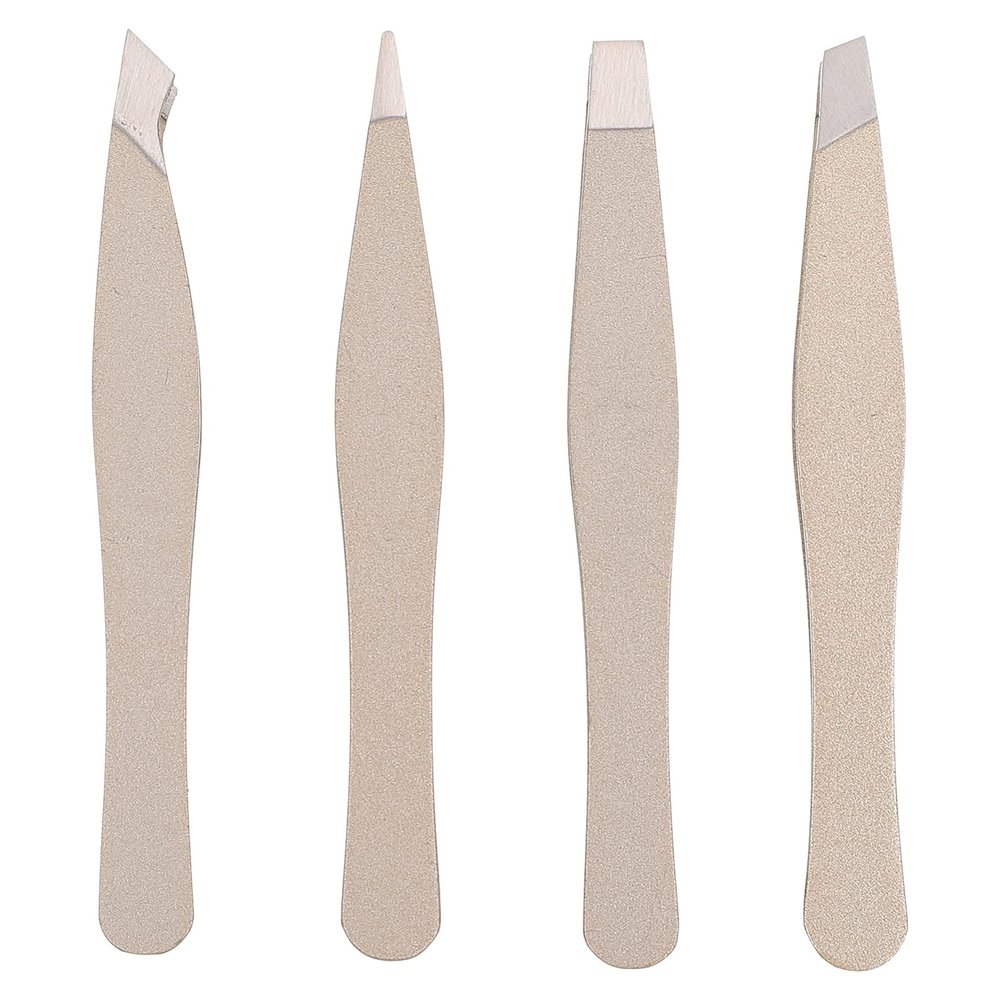 ARTIBETTER 4pcs Eyebrow Tweezers Eyebrow Clips for Precision Trimming Stainless Steel Hair Removal Tools for Personal and