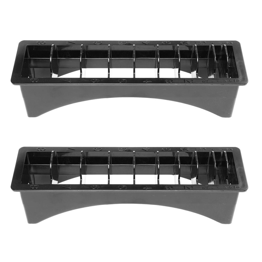 Clipper Guard Holder 2Pcs Guide Comb Storage Case 10 Grid Comb Organizer Clipper Comb Holder Case for Universal Hair Clippers