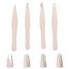 ARTIBETTER 4pcs Eyebrow Clips Eyebrow Grooming Tools for Easy Eyelash Application and Trimming Lightweight and Portable Clamps Finish view 4