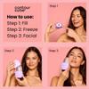 Contour Cube Mini - Revolutionary Ice Roller for Sculpting & De-Puffing - Face Ice Roller & Massager - Ice Mold for Face - Compact Skin Care Tools for Daily Skincare & Travel - Peach view 3