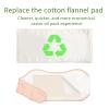2Pcs Cotton Flannel for Castor Oil Pack, Less Mess Made of Unbleached Organic Cotton Flannel Reusable Soothing Heat Compress for Liver, Abdomen, Joints, Highly Absorbent Soft Feel Like Nightgown view 3