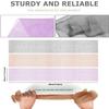 UJFQBH 3 Pieces African exfoliating net African Net Long Net Bath Sponge Exfoliating Shower Body Scrubber Back Scrubber Skin Smoother,Great for Daily Use (PurpleGrayBrown) view 3