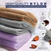 UJFQBH 3 Pieces African exfoliating net African Net Long Net Bath Sponge Exfoliating Shower Body Scrubber Back Scrubber Skin Smoother,Great for Daily Use (PurpleGrayBrown) view 4