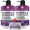 BELLISSO Purple Hair Mask and Purple Shampoo and Conditioner view 1