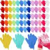 Didaey 104 Pcs Exfoliating Glove Bulk Shower Gloves with Hanging Loop Exfoliating Body Scrubber Dead Skin Remover for Body Bath Beauty Spa Massage Scrubs Men Women Bathing(Multicolor) view 1