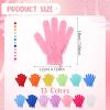 Didaey 104 Pcs Exfoliating Glove Bulk Shower Gloves with Hanging Loop Exfoliating Body Scrubber Dead Skin Remover for Body Bath Beauty Spa Massage Scrubs Men Women Bathing(Multicolor) view 2