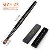 Yasterd Acrylic Nail Brush 100% Kolinsky Acrylic Brushes for Nails Size 22 Oval Crimped Shaped Nail Brushes for Acrylic Application Black Wood Handle Professional Nail Art Powder Brush Manicure Tool view 3