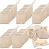 Rtteri 150 Pcs Soap Exfoliating Bag, Natural Sisal Soap Pouch Saver Body Shower Bar Mesh Body Net with Drawstring for Foaming and Drying view 1