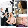 Noverlife 3-Pack Barber Salon Face Mask, Plastic Hairdressing Shield with Sponge Handle, Reusable Hairspray Protector for Hairdressing Makeup view 4