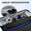 BAGSMART Toiletry Bag for Men, Wide Opening Dopp Kit Water Resistant Shaving Hygiene Organizer for Bathroom, Travel Essentials, Black view 3