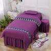 MIPOPS 4-Piece Massage Table Sheet Set, Beauty Salon Massage Table Skirt Set Bedspreads Bed Skirt Sheet European-Style Massage Aromatherapy Cover(D,185x70cm(73x28inch)) view 1
