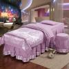 MIPOPS Microfiber Massage Table Sheet Set, Premium Massage Table Skirt Breathable Reusable for Beauty Facial Bed Bedding(A,180x60cm(71x24inch)) view 1