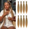 DIFUNEE Pre-stretched Braiding Hair - 26 Inch 8 Packs Blonde Braiding Hair For Twist or Box Braids, Yaki Texture Hot Water Setting Synthetic Braiding Hair Extensions (26 Inch, 27#-8P) view 1