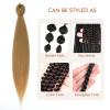 DIFUNEE Pre-stretched Braiding Hair - 26 Inch 8 Packs Blonde Braiding Hair For Twist or Box Braids, Yaki Texture Hot Water Setting Synthetic Braiding Hair Extensions (26 Inch, 27#-8P) view 4