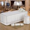 MIPOPS 4-Piece Massage Table Sheet Set, Body Massage Bed Spa Table Skirt Sheet 4 Pieces Bedspread with Face Rest Hole(Gray,190x80cm(75x31inch)) view 2