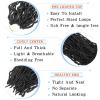 Soft Locs 10 Inch Faux Locs Crochet Hair 7 Packs Short Soft Locs Crochet Hair For Kids Pre Looped Soft Faux Loc Butterfly Hair Crochet Braids(10inch, 7 Packs, 1B) view 3