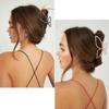 Ahoney Butterfly Claw Clips Metal Hair Clips 4.3" Rose Gold Hair Clips for Women Non Slip Cute Hair Claw Clips Fashion Hair Shark Accessories (Rose gold/Black) view 2