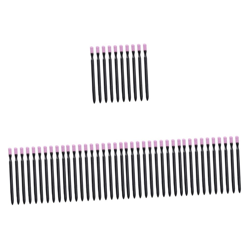 KALLORY 50pcs Nail File and Buffer Dual-sided Cuticle Remover Sticks for Nail Care Lightweight and Portable Manicure Tools for Home and Travel Use