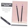 KALLORY 50pcs Nail File and Buffer Dual-sided Cuticle Remover Sticks for Nail Care Lightweight and Portable Manicure Tools for Home and Travel Use view 4