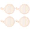 Beavorty 4pcs Facial Cleansing Pads Exfoliating Loofah Scrubber for Makeup Removal Deep Cleansing Round Design Suitable for All Skin Types view 1