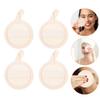 Beavorty 4pcs Facial Cleansing Pads Exfoliating Loofah Scrubber for Makeup Removal Deep Cleansing Round Design Suitable for All Skin Types view 2