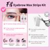 Beauty7 Wax Strips Kit for Sensitive Skin, Facial Hair Removal for Eyebrow, Lip, 24 Strips & 4 Calming Oil Wipes, At Home Waxing for Women view 3
