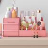 ALOXE Cosmetic Organizer Box Drawers Storage Plastic Stationary Box | Make Up Organiser for Women (Pink) view 3