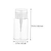 KALLORY 2pcs Makeup Remover Water Bottle Press Down Bottle Dispenser Pump Dispenser Lotion Empty Pump s Small Glass Containers Refillable Travel s Acrylic Polish Airless view 4